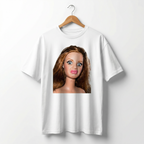 Koszulka Damska Męska Śmieszna MEME DISGUSTED DOLL FACE T-Shirt Oversize