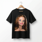 Koszulka Damska Męska Śmieszna MEME DISGUSTED DOLL FACE T-Shirt Klasyczny