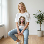 Koszulka Damska Męska Śmieszna MEME DISGUSTED DOLL FACE T-Shirt Oversize Biała Czarna