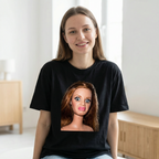 Koszulka Damska Męska Śmieszna MEME DISGUSTED DOLL FACE T-Shirt Klasyczny
