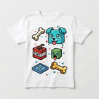 Naprasowanki, Naplamki Łatki DTF Na Ubrania Zestaw Dla Dzieci Arkusz A4 Minecraft Piesek