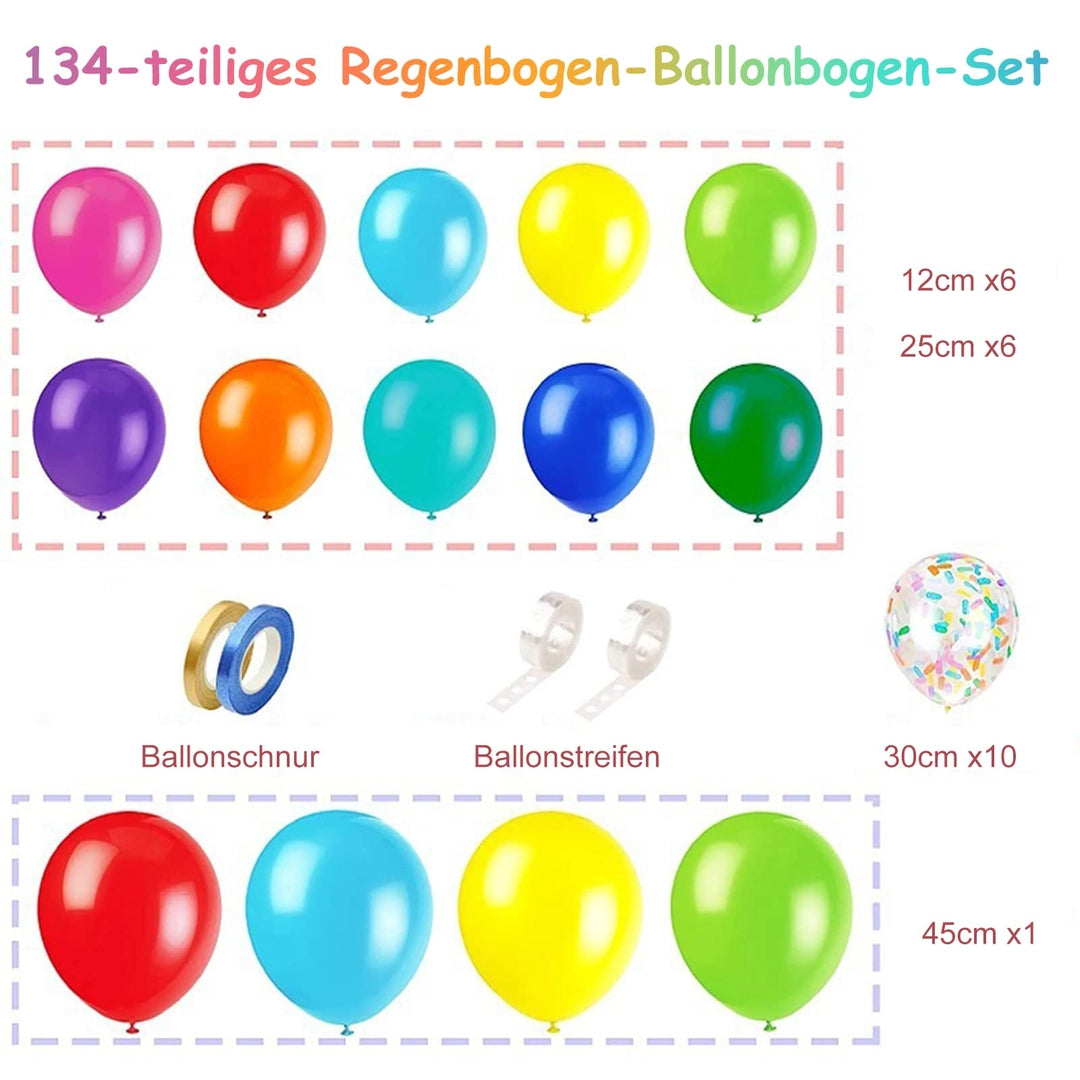Zestaw Balonów Imprezowych Urodzinowych Balony do Girlandy Girlanda Kolorowe Drugie zdjęcie produktu