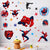 Naklejki ścienne Spiderman 45 x 60 cm zestaw dekoracyjny 3D do pokoju dziecięcego