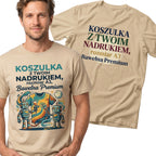 Koszulka Dla Dorosłych z Własnym Nadrukiem , T-Shirt 190g - Jakość Premium - Pełen Kolor