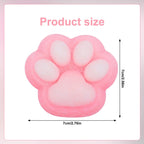Zabawka antystresowa Gniotek Squishy Kocia różowa łapka z kulkami 7 cm