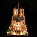 Zestaw LED do Notre Dame LEGO z pilotem – podświetlenie RGB modelu 21061