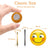 Zestaw magnesów emoji 28 szt. uśmiechnięte buźki 3 cm na lodówkę i auto