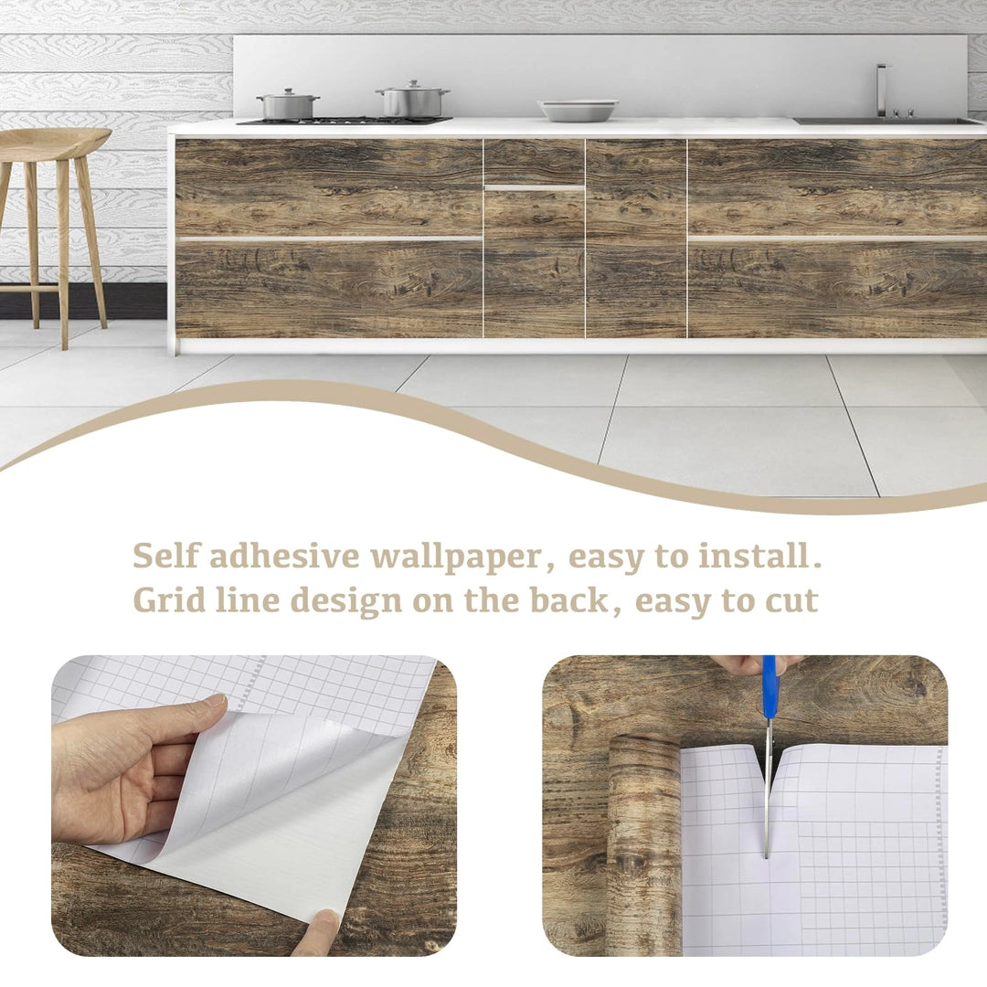 Okleina meblowa samoprzylepna imitacja drewna rustykalna 40x300cm Drugie zdjęcie produktu