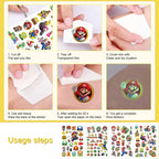 Zestaw bransoletek slap i tatuaży wodnych Mario – 12 opasek +4 arkusze tatuaży