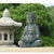 Figura ogrodowa Budda z podświetleniem LED – dekoracja zen 40 cm