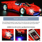Zestaw Oświetlenie LED RGB do LEGO Technic Ferrari 42143 z pilotem – 13 kolorów,