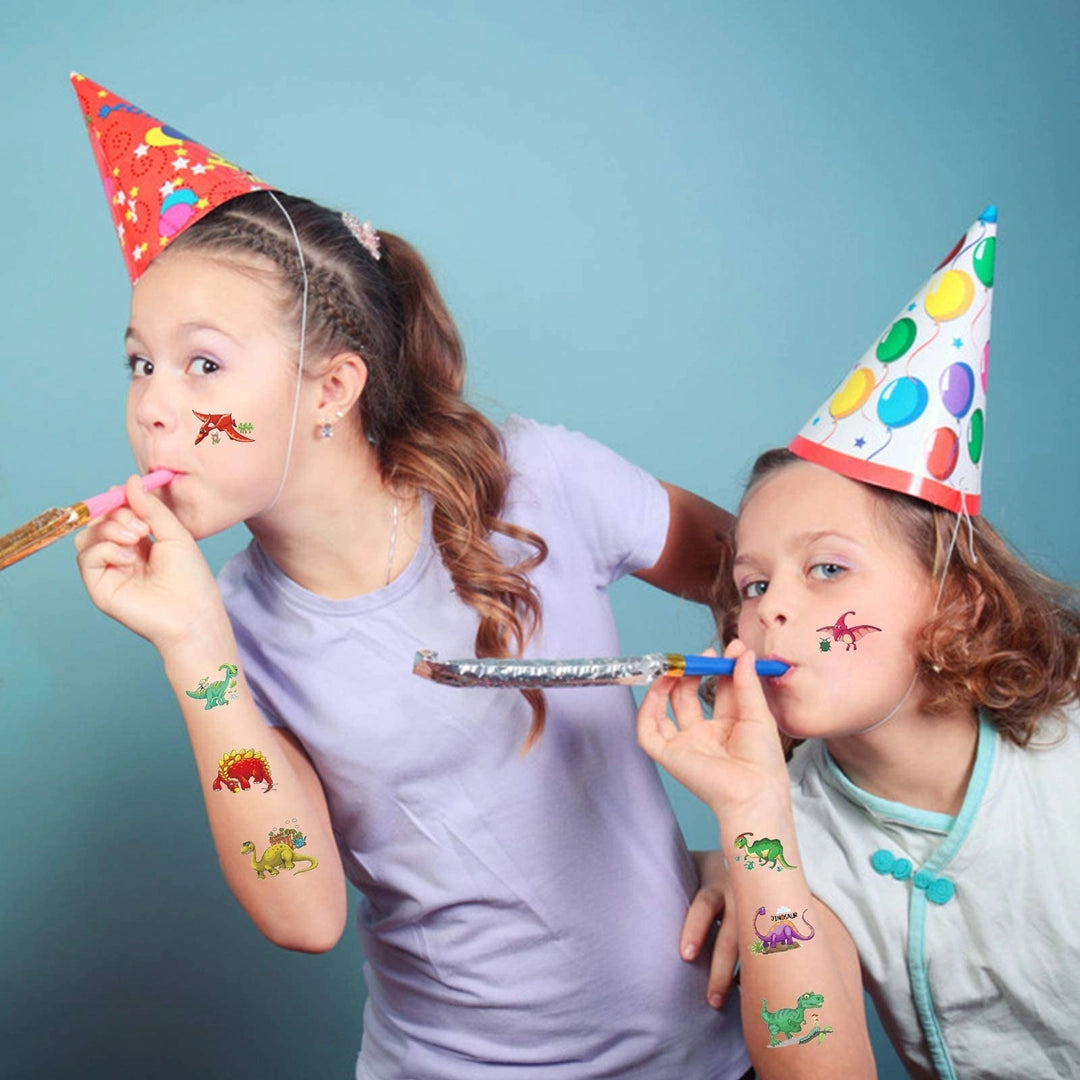Tatuaże zmywalne dinozaury dla dzieci 240 szt. zestaw imprezowy i kreatywny