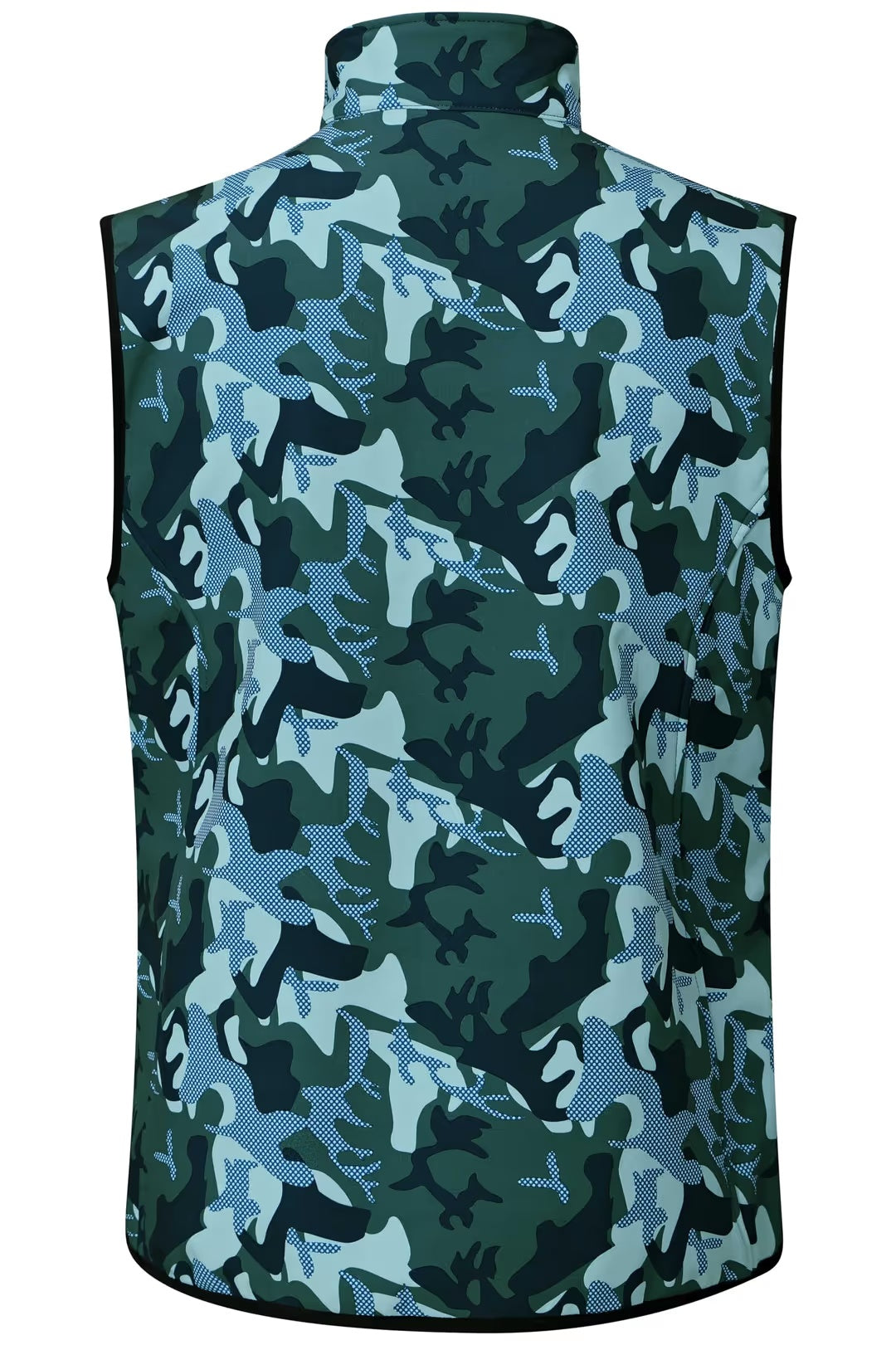 Męska kamizelka softshell moro - widok z tyłu