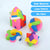 Gumki puzzle 3D dla dzieci zestaw 12szt geometryczne układanki antystres