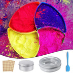 Zestaw Puszki aluminiowe z łopatkami etykietami 12 szt Pojemniki Metalowe