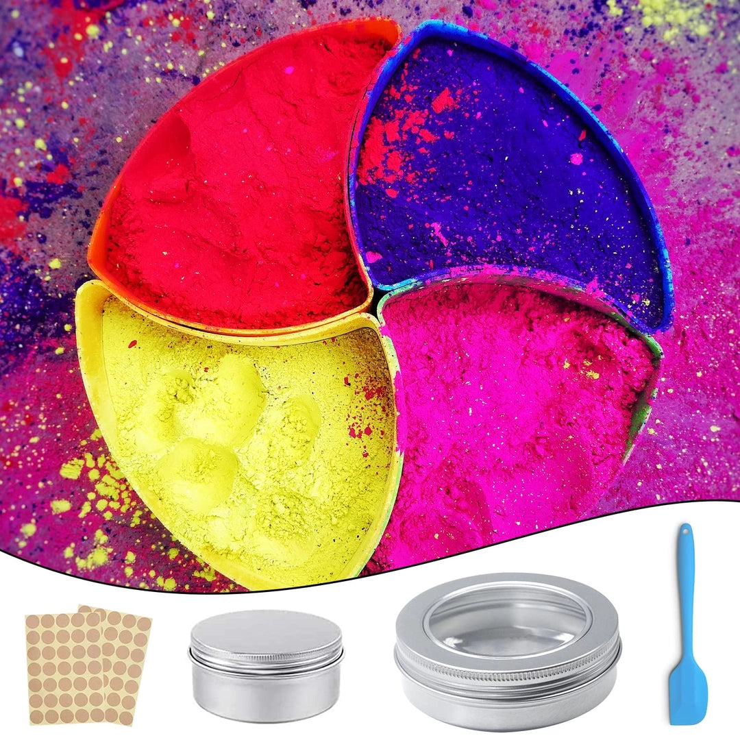 Zestaw Puszki aluminiowe z łopatkami etykietami 12 szt Pojemniki Metalowe