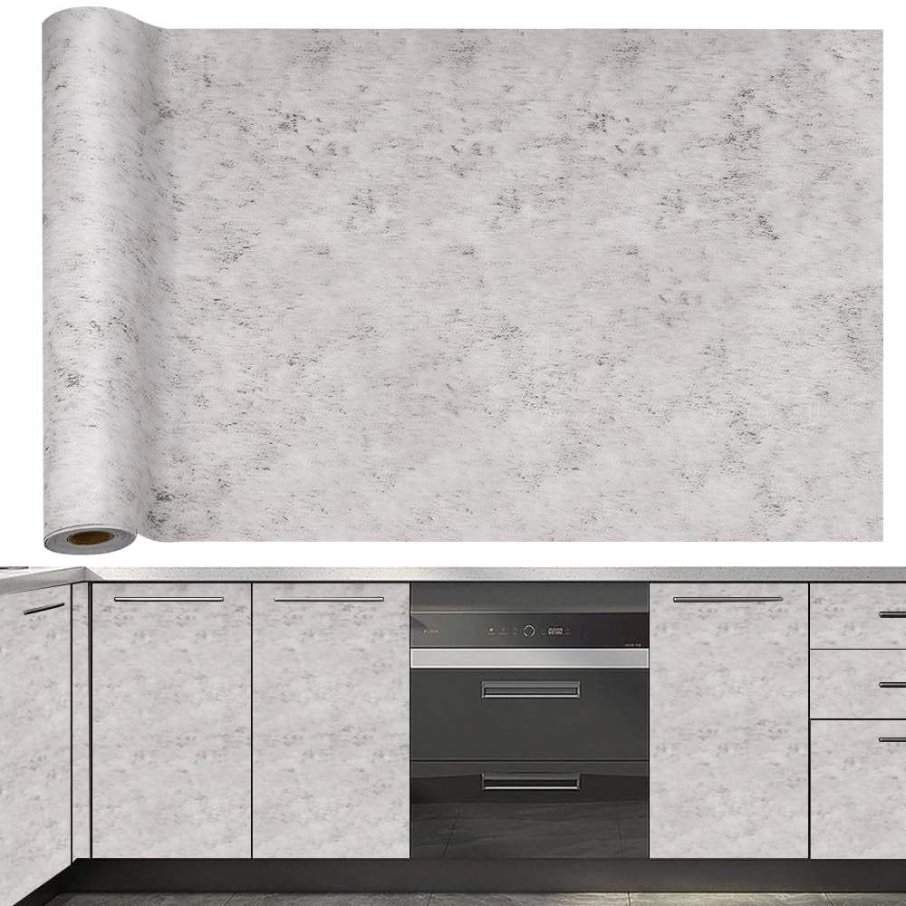 Okleina meblowa samoprzylepna PVC 40cm x 6m wodoodporna efekt betonu Główne zdjęcie produktu