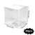 Przezroczyste pudełka PET 10x10x10 cm składane 40 szt. opakowania na prezenty