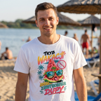 Koszulka Męska T-Shirt Na Wakacje Wakacyjna Urlop Napis Koszulka na Lato