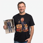 Koszulka personalizowana ze zdjęcia – Wzór Sąsiedzi - dla Złotej rączki Sąsiada, Budowlańca S-5XL