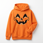 Bluza Dynia Halloween z Kapturem – Dzieci i Dorośli – Pomarańczowa