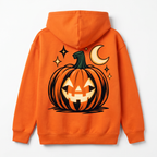 Bluza Dynia Halloween z Kapturem – Dzieci i Dorośli – Pomarańczowa