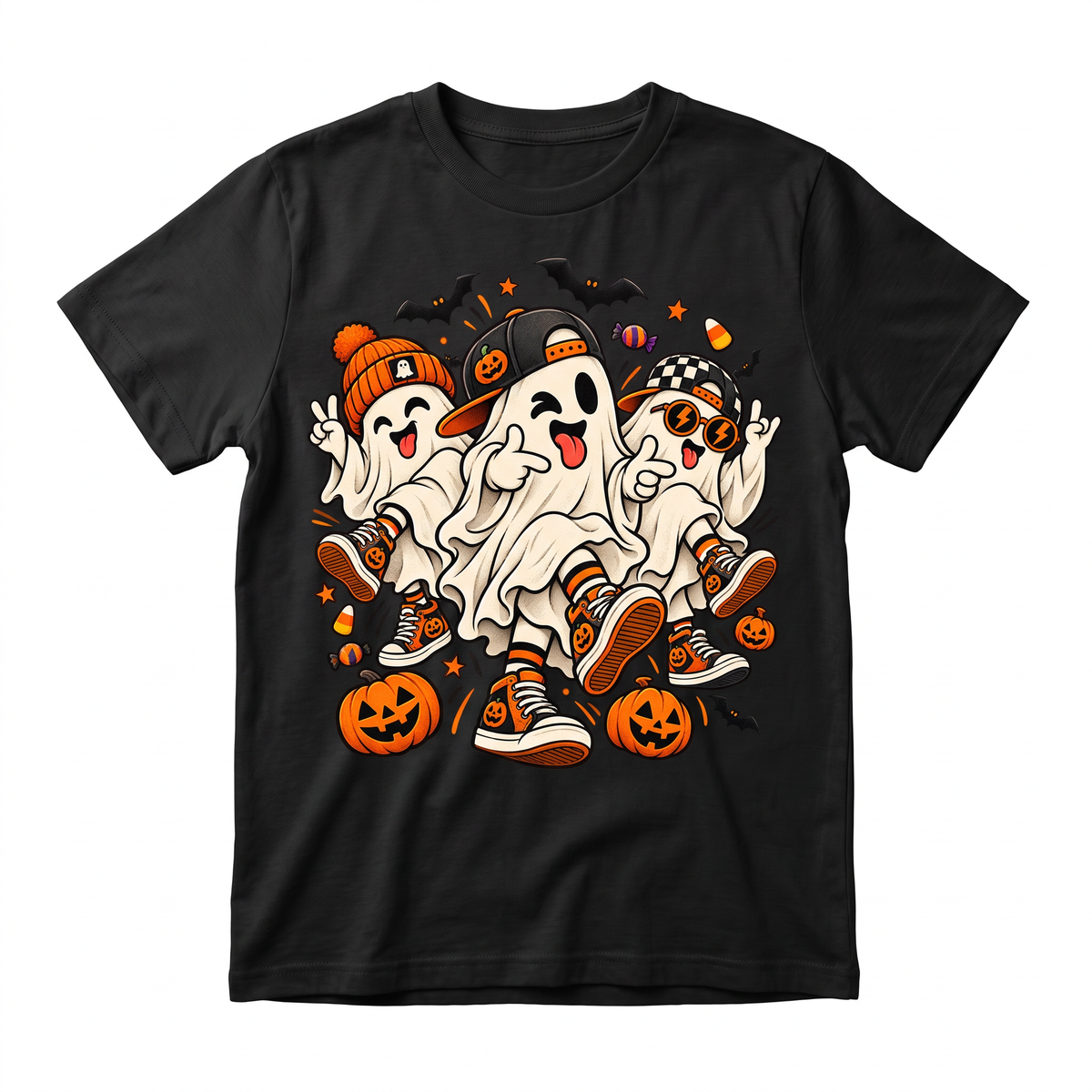 26_68 Koszulka na Halloween Śmieszna Duchy Tańczące Griddy Dla dzieci Młodzieży