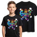 Śmieszna Koszulka Dziecięca T-Shirt 6 7 six seven brainrot Mem HIT 26_20