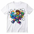 Śmieszna Koszulka Dziecięca T-Shirt 6 7 six seven brainrot Mem HIT 26_20