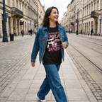 Koszulka Damska Śmieszna T-Shirt Luźna Nie Muszę być Miła Jestem Zajebista