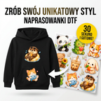 Naprasowanki, Naplamki Łatki Termo DTF Na Ubrania Zestaw Dla Dzieci Arkusz KAWAII Zwierzątka