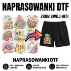 Naprasowanki, Naplamki Łatki Termo DTF Na Ubrania Zestaw Dla Dzieci i Dorosłych Owoce Lato