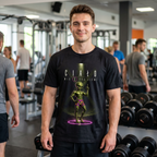 Koszulka Męska Bawełniana T-Shirt Prezent dla Miłosnika Siłowni "Ciało nie z tej Ziemi"