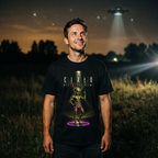 Koszulka Męska Bawełniana T-Shirt Prezent dla Miłosnika Siłowni "Ciało nie z tej Ziemi"