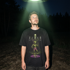Koszulka Męska Bawełniana T-Shirt Prezent dla Miłosnika Siłowni "Ciało nie z tej Ziemi"