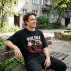 Koszulka Męska T-Shirt Prezent Psy Napis POLSKA GUROM MEM Śmieszna Koszulka Patriotyczny 26_50