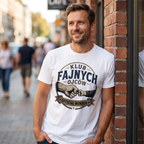 Koszulka Męska T-Shirt Prezent Dla Taty na Dzień Taty Ojca "Klub Fajnych Ojców"