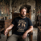 "Kto się Chamem urodził Chamem umrze" 1670 Serial Koszulka Męska T-Shirt Śmieszna Na Prezent - Czarna 26_63