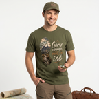 Koszulka Męska T-Shirt W góry Dla podróżnika Napis GÓRY WZYWAJĄ Koszulka W Góry