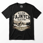 Koszulka Męska T-Shirt Prezent Dla Taty na Dzień Taty Ojca "Klub Fajnych Ojców"