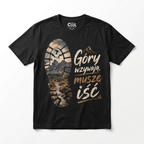 Koszulka Męska T-Shirt W góry Dla podróżnika Napis GÓRY WZYWAJĄ Koszulka W Góry