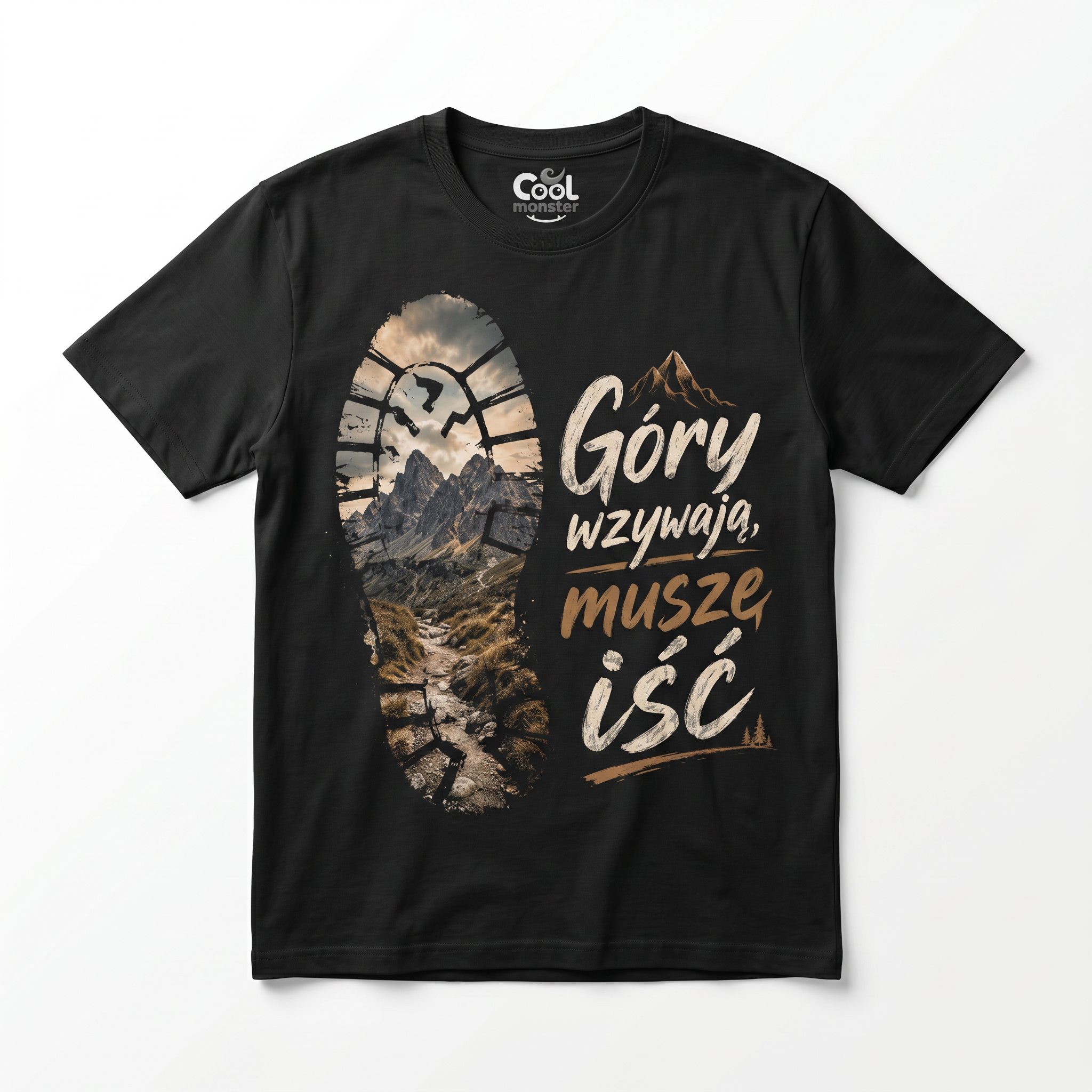Koszulka Męska T-Shirt W góry Dla podróżnika Napis GÓRY WZYWAJĄ Koszulka W Góry