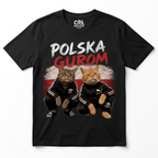 Koszulka Męska T-Shirt Prezent KOTY Napis POLSKA GUROM MEM Śmieszna Koszulka Patriotyczna 26_51