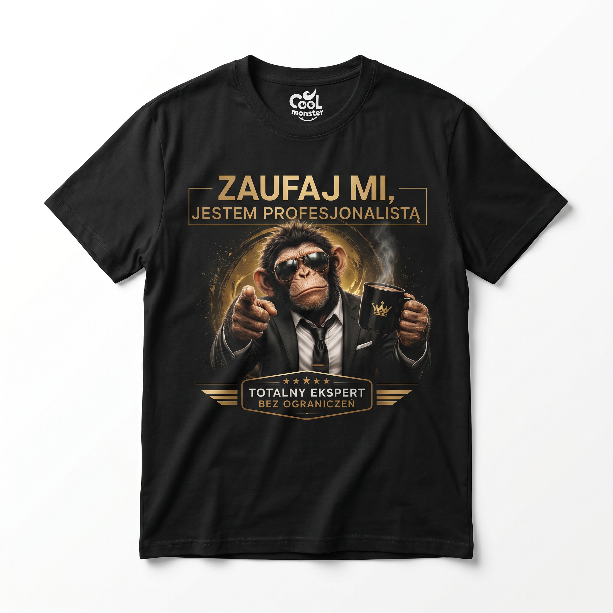 Koszulka Męska T-Shirt Prezent Dla Specjalisty Fachowca "Zaufaj mi Jestem Profesjonalistą"=