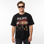 Koszulka Męska T-Shirt Prezent KOTY Napis POLSKA GUROM MEM Śmieszna Koszulka Patriotyczna 26_51