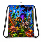 Personalizowany Worek Torba Szkolna do Szkoły na W-F z Imieniem Minecraft