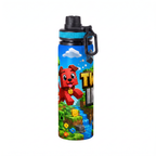 Personalizowany Bidon, Aluminiowa Butelka Dla Dzieci z Dowolnym Imieniem Dziecka - 850ml PIESKI MINECRAFT