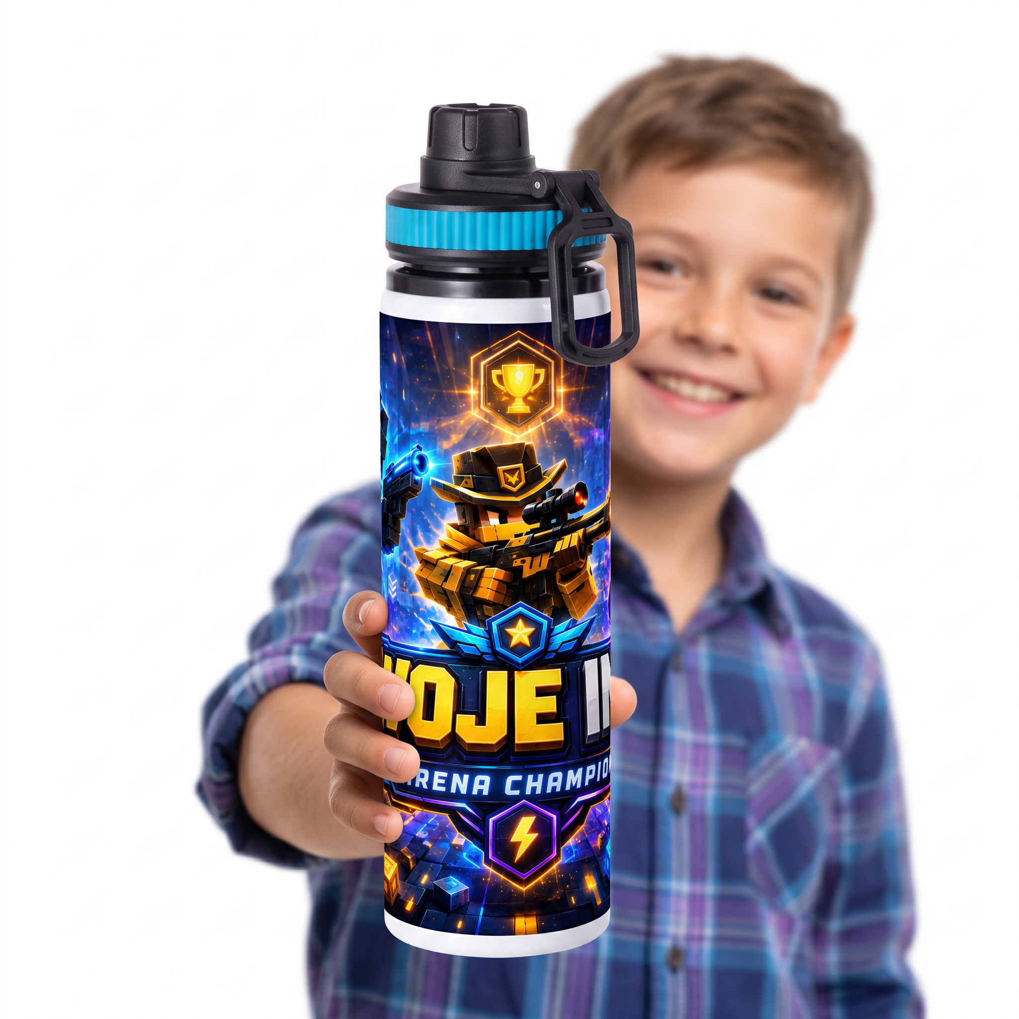 Personalizowany Bidon, Aluminiowa Butelka Dla Dzieci z Dowolnym Imieniem Dziecka - 850ml ROBLOX RIVALS