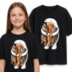 Śmieszna Koszulka z Memami kotkami Blob Dziecięca Bawełniana T-Shirt 26_41