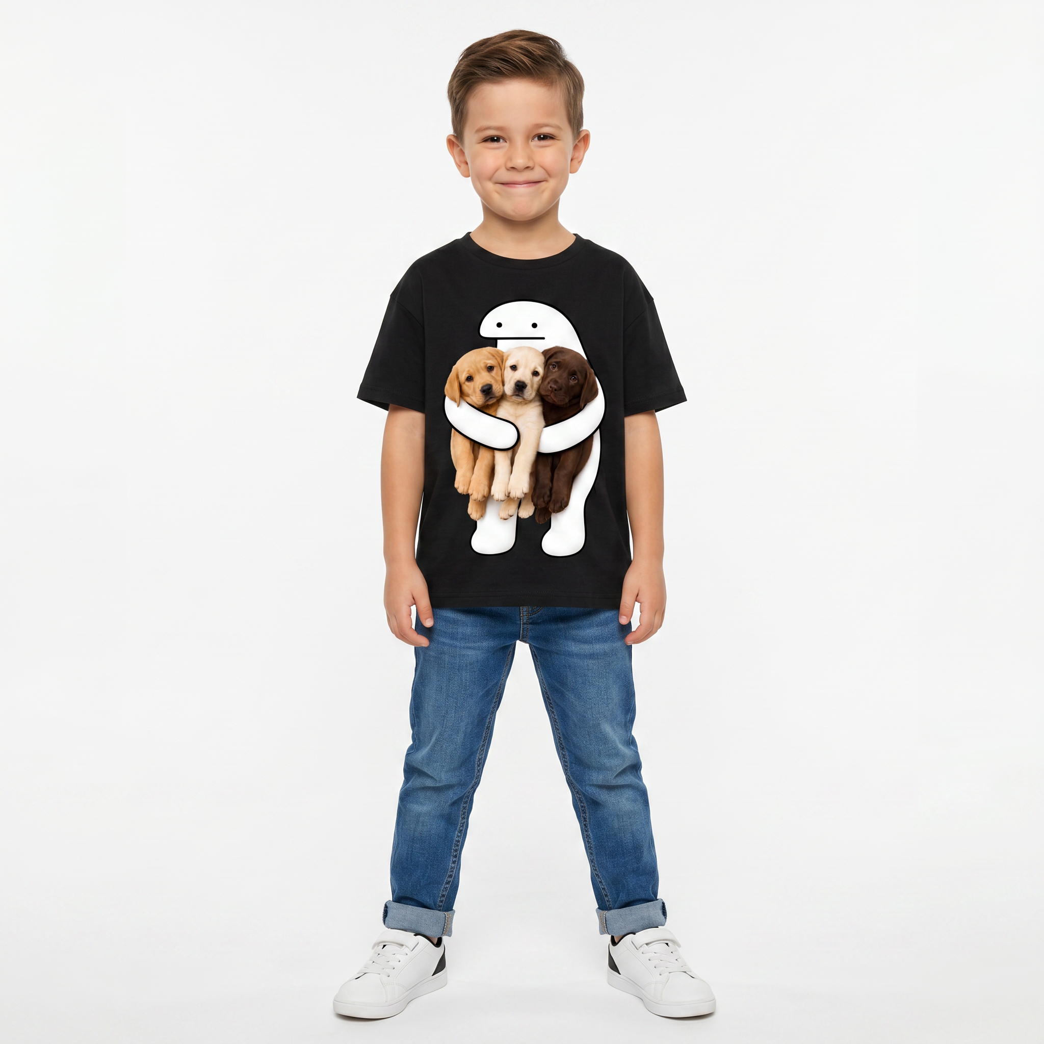 Śmieszna Koszulka z Memami kotkami Blob Dziecięca Bawełniana T-Shirt 26_61